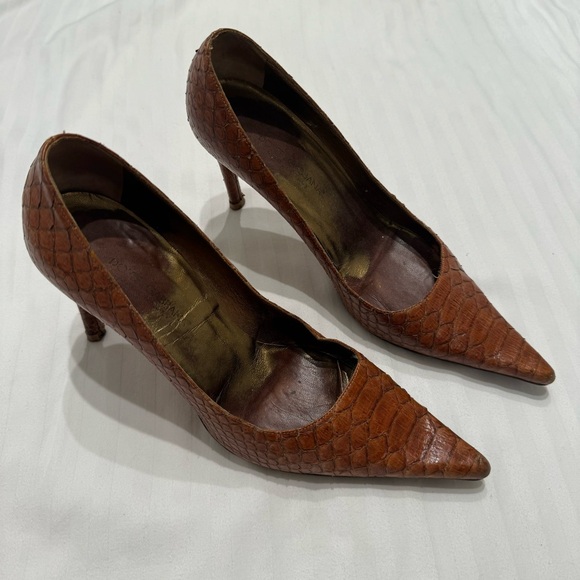 DOLCE & GABBANA GENUINE CROCODILE WOMEN'S STILETTOS - Picture 2 of 6